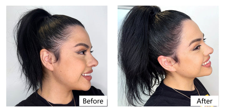 Lemooree Applicatore per fibre capillari + fibre per la costruzione dei capelli 28 grammi, set pompa applicatore spray